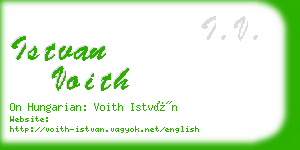 istvan voith business card